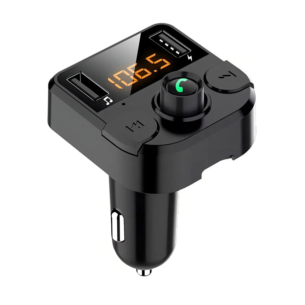 Transmisor FM Bluetooth 5.0 para Auto / Cargador USB-C Rápido y Manos Libres