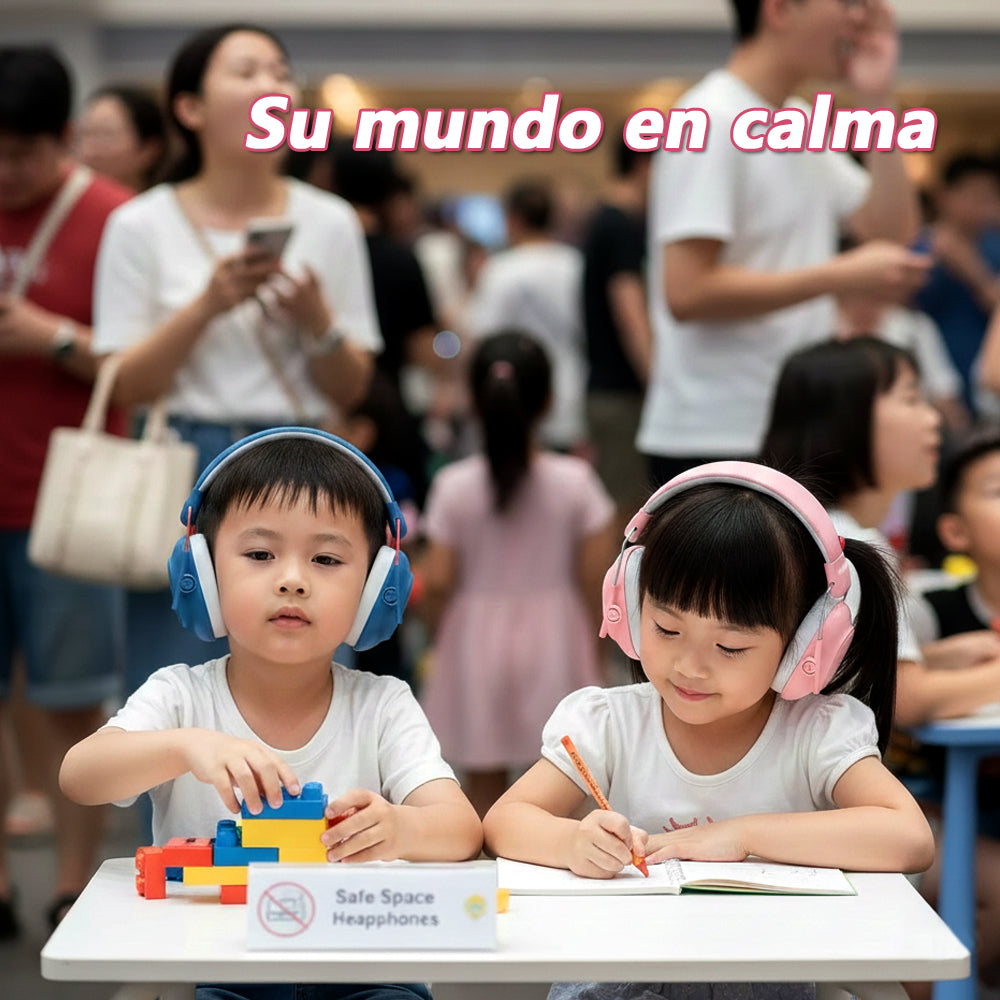 Audífonos Protectores Auditivos Antiruido Plegables para Niños y Niñas