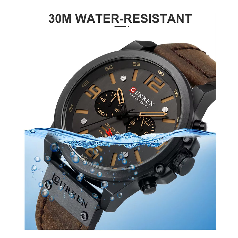 Reloj Curren Chronograph 8314 - Calendario - Correa de Cuero - Análogo
