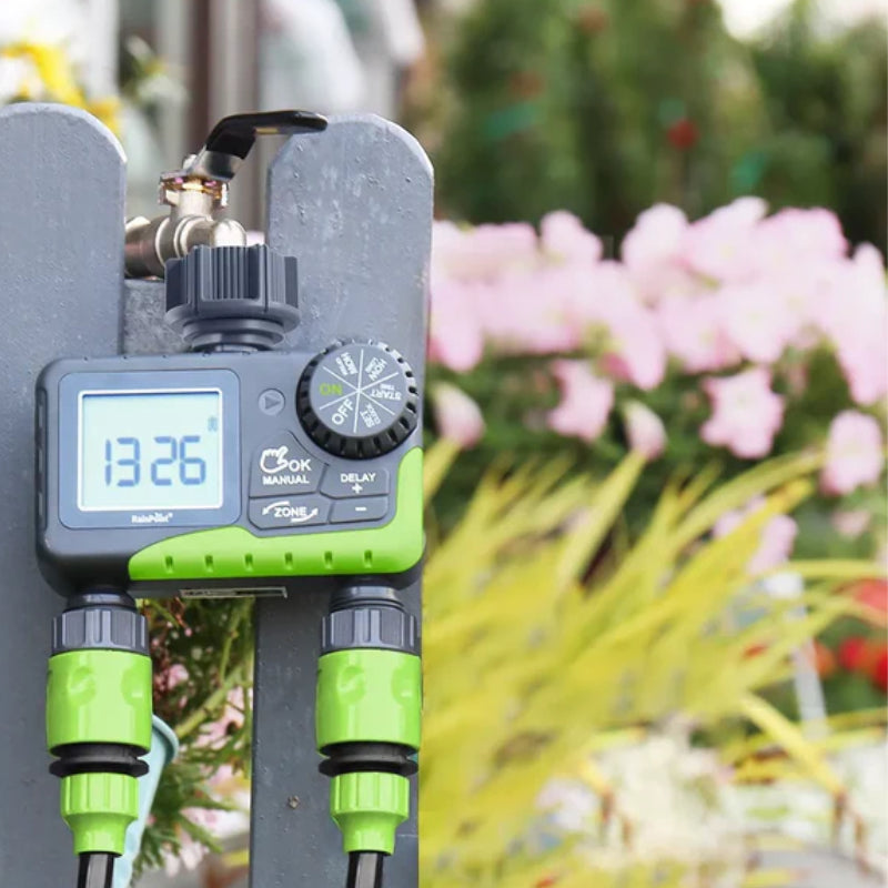 Temporizador de Riego Automático digital - 2 zonas / estaciones